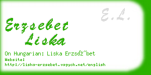 erzsebet liska business card